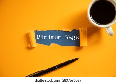 Minimum Wage word cloud collage