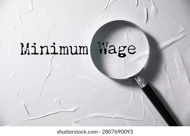 Minimum Wage word cloud collage