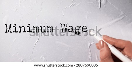 Minimum Wage word cloud collage