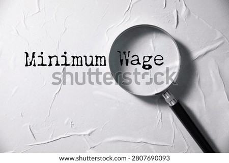Minimum Wage word cloud collage