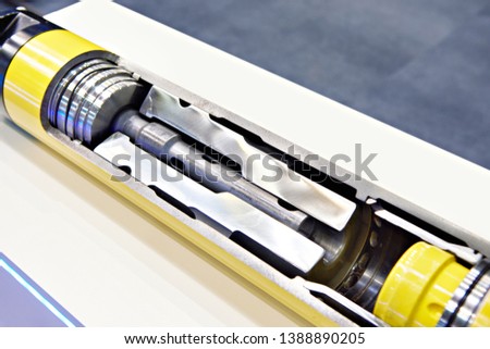 Mining DTH hammer cross section
