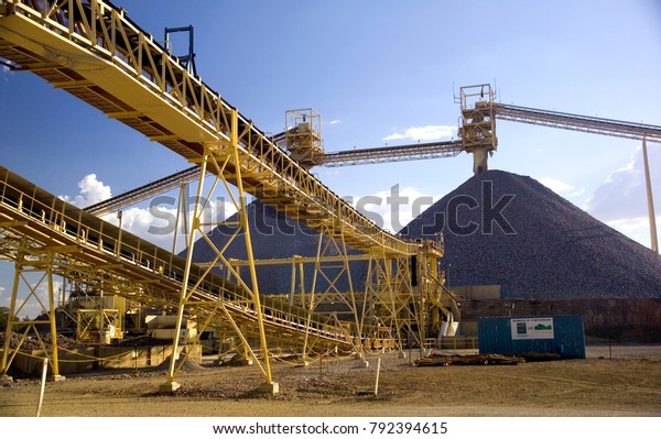 Mining Elevators Mining Requires Huge Infrastructure Stock Photo (Edit ...