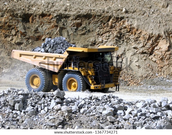 mining equipment in the\
quarry