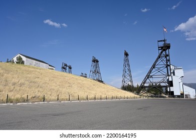 Mining Headframe In Butte Montana