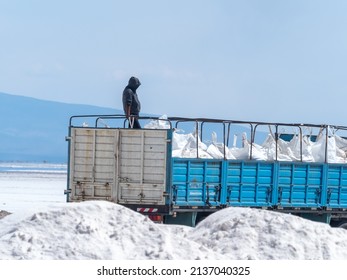 Mining Near Salinas Grandes, Jujuy And Salta, Argentina. Its Rich Lithium, Sodium And Potassium Mining Potential Faces Opposition From Indigenous Communities And Environmental Activists.