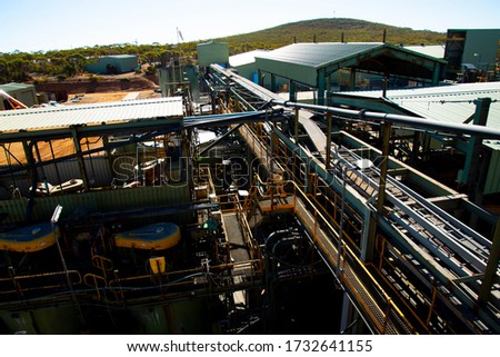 Mining Process Plant in the Field