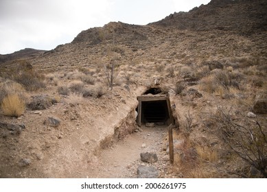 Mining Shafts In Leadville Mining District In Death Valley. Leadville Was A Lead Boom Town That Went Bust In The 1920's