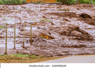 Mining Tailings After Dam Collapse In Brumadinho