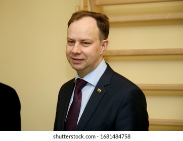 Minister Of Health Of The Republic Of Lithuania. Head Of State Emergency Operations Center Aurelius Veryga. COVID-19 06/04/2018 