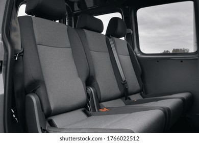 Minivan Rear Seats Row Close Up