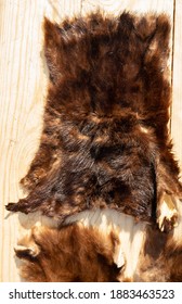 Mink Skin. Russian Mink Skin On Board. Full Russian Mink Skin, Dressed.