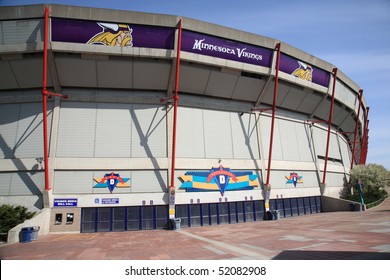 MINNEAPOLIS - APRIL 21: Recently Renamed Mall Of America Field At The Hubert H. Humphrey Metrodome, Home Of The Minnesota Vikings, On April 21, 2010 In Minneapolis, Minnesota.