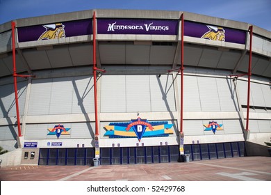 MINNEAPOLIS - APRIL 21: Recently Renamed Mall Of America Field At The Hubert H. Humphrey Metrodome, Home Of The Minnesota Vikings, On April 21, 2010 In Minneapolis, Minnesota.