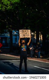 Minneapolis Jury Reached The Guilty Verdict For Derek Chauvin In George Floyd's Death. People Came Out To BLMP In DC, USA To Celebrate The Victory. This Photo Was Taken On April 20th 2020.