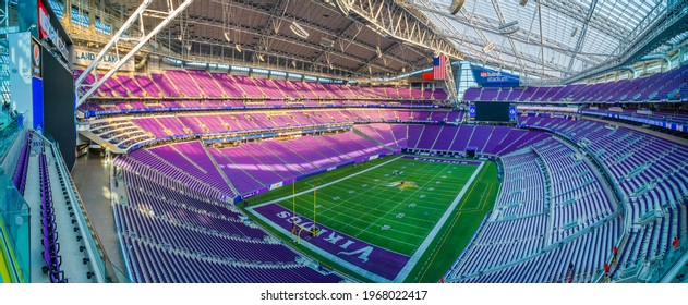 MINNEAPOLIS, MN -November 14 2018:  Interior view of U. S. Stadium in Minnesota,