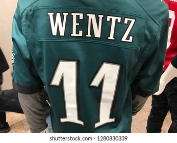 carson wentz on field jersey