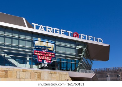 MINNEAPOLIS, MN/USA - September 29:  Exterior Of Target Field, Home Of The Minnesota Twins Major League Baseball Team.  Target Field Is Site Of 2014 Major League All Star Game.  September 29, 2014.