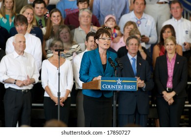 Minneapolis - September 19, 2008 - Sarah Palin Speaks At A Campaign Rally With John McCain