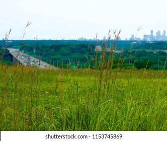 Minneapolis Skyline From Oheyawashi (Pilot Knob Hill)