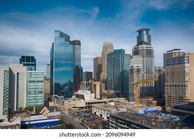 Minneapolis Skyline Under Construction Minnesota Stock Photo 2096094949 ...