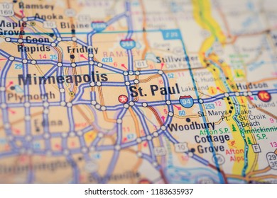Minneapolis Usa Map Stock Photo - Minneapolis Usa Map 260nw 1183635937