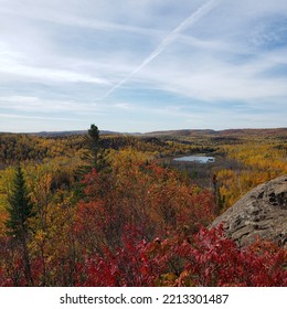 Minnesota Fall Leaves And Lakes