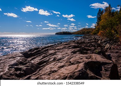 Minnesota North Shore Drive In Autumn On Lake Superior.