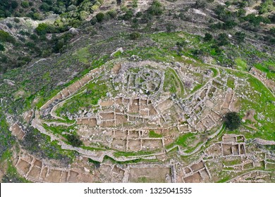 Minoan Site Azoria On Double Peaked Stock Photo 1325041535 | Shutterstock