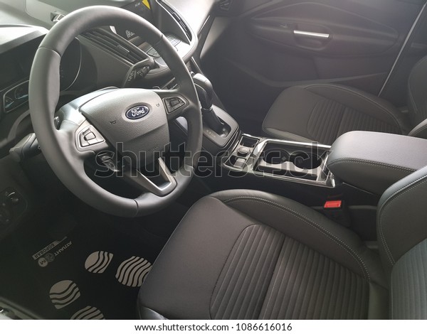 Minsk Belarus 08052018 Ford Kuga Interior Stock Image