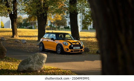 Minsk, Belarus - 09.12.2021: MINI John Cooper Works