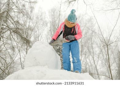 MINSK, BELARUS - 1 March, 2022: Artist Creates Ice Sculpture