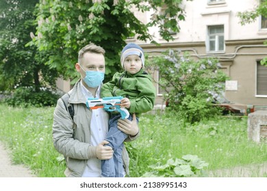 MINSK, BELARUS - 18 FEBRUARY, 2022: Man Trying To Steal A Child Kidnapping