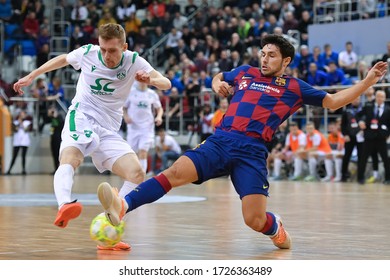 Minsk, Belarus - 23 November 2019: Barca
 V Stolitsa, UEFA Futsal Champions League, Elite Round, Group D. SK Urucca