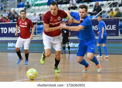 Minsk, Belarus - 23 November 2019: Sparta Praha V Kherson, UEFA Futsal Champions League, Elite Round, Group D. SK Urucca