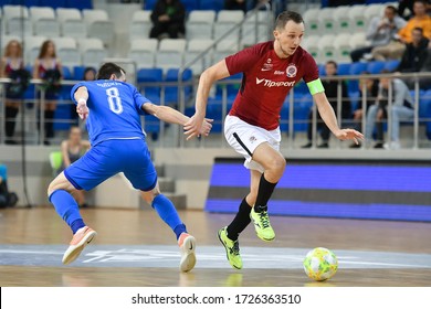 Minsk, Belarus - 23 November 2019: Sparta Praha V Kherson, UEFA Futsal Champions League, Elite Round, Group D. SK Urucca