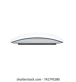 Minsk, Belarus - 5 Oct, 2017: Magic Mouse Made By Apple Inc. Isolated On White Background. Illustrative Editorial.