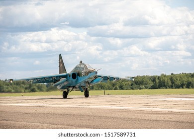 MINSK, BELARUS - AUGUST 3, 2019: Russian Air Force And Belorussian Air Force Gather For A Military Exercise. Pilots Execute War Scenarios And Train For Warfare.