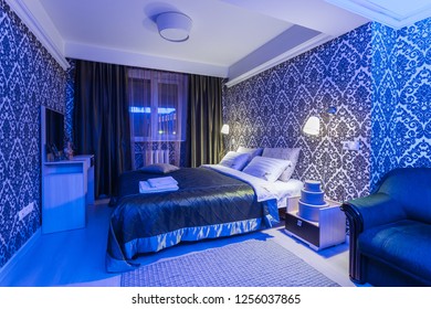 1000 Blue Bedroom Interior Stock Images Photos Vectors