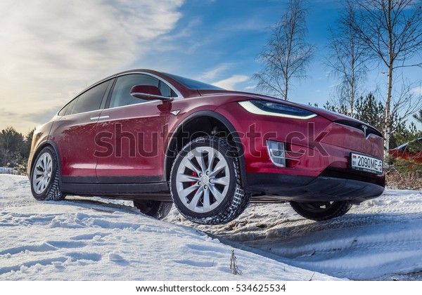 Minsk Belarus December 9 2016 Tesla Royalty Free Stock Image