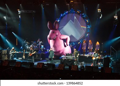 MINSK, BELARUS - MAY 25: Pink Floyd, Music show of Australian band in Minsk, on May 25, 2013, in Minsk, Belarus