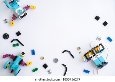 Minsk, Belarus. November, 2020. The New Spike Prime Lego Robot. It Can Help To Teach Children Programming And Robotics. STEM And STEAM Education. AI. DIY. Arduino. Online Education.