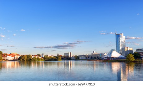 Minsk Belarus Panorama Of The Historic Centre.