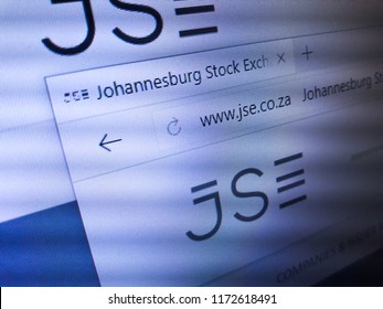 Minsk, Belarus - September 05, 2018: The Homepage Of The Official Website For JSE Limited, The Oldest Existing And Largest Stock Exchange In Africa