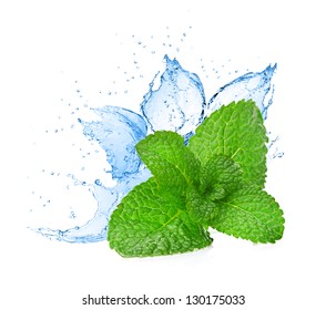 Mint Leafs Water Splash