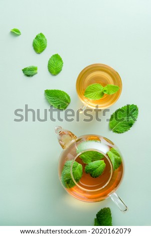 Similar – Peach, Lemon Balm and White Wine Punch