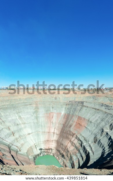 Mir Diamond Mine Mirny Sakha Yakutia Stock Photo Edit Now 439851814