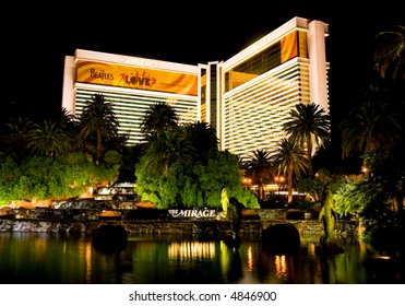 The Mirage Hotel/Casino At Night