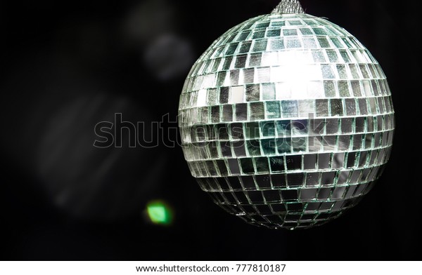 Mirror Ball On Black Background Copy Stock Photo (Edit Now) 777810187