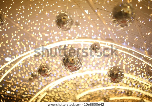 Mirror Disco Ball Hang On Ceiling Stock Photo Edit Now 1068800642