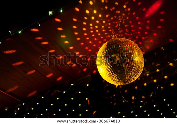 Mirror Disco Ball Light Reflection On Stock Photo Edit Now 386674810